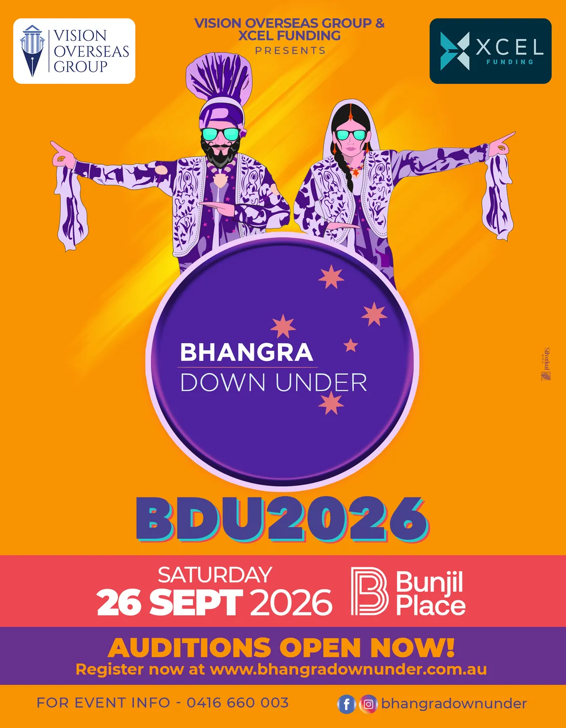 Bhangra Down Under 2026 official poster